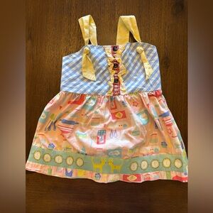 Matilda Jane Blue and Yellow Checkered Top